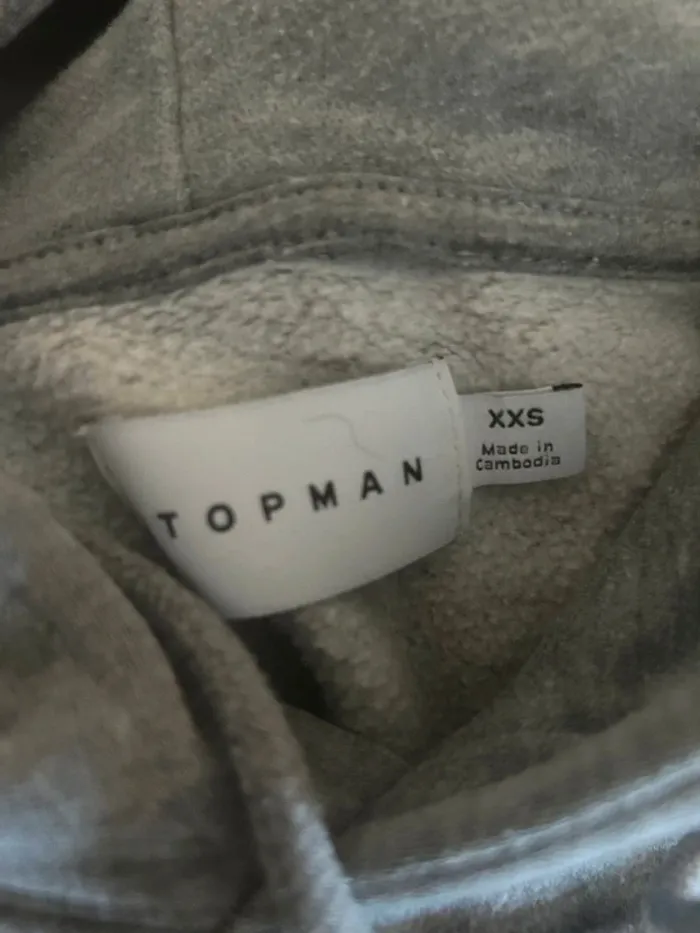 Sweat a capuche gris taille s - photo numéro 2