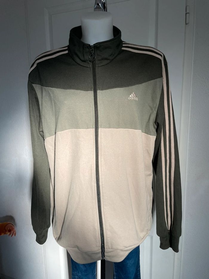 Pull gilet Adidas vintage oversize - photo numéro 3