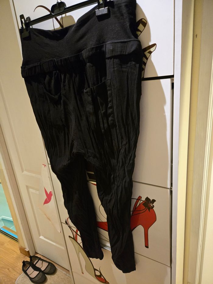 Legging de grossesse noir T.L 44-46 H&M Mama - photo numéro 2