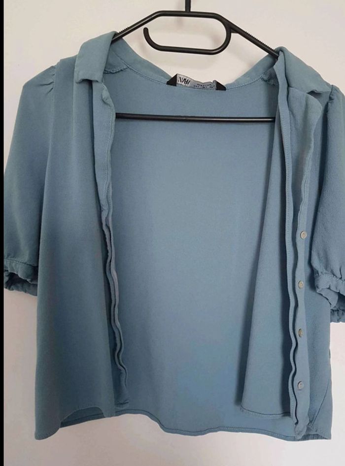 Chemise  avec  laine  courte  Zara  taille  40 - photo numéro 2