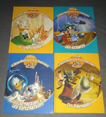 4 livres le monde merveilleux de la connaissance. Disney