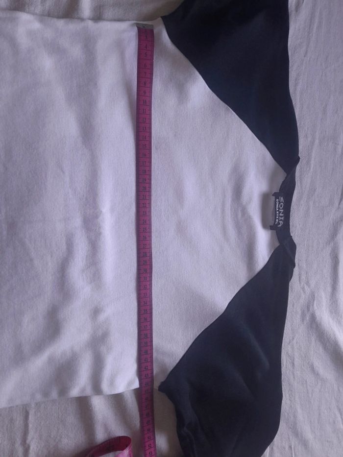 Sonia Rykiel tee shirt 5 strass couture à l envers très bon état - photo numéro 11