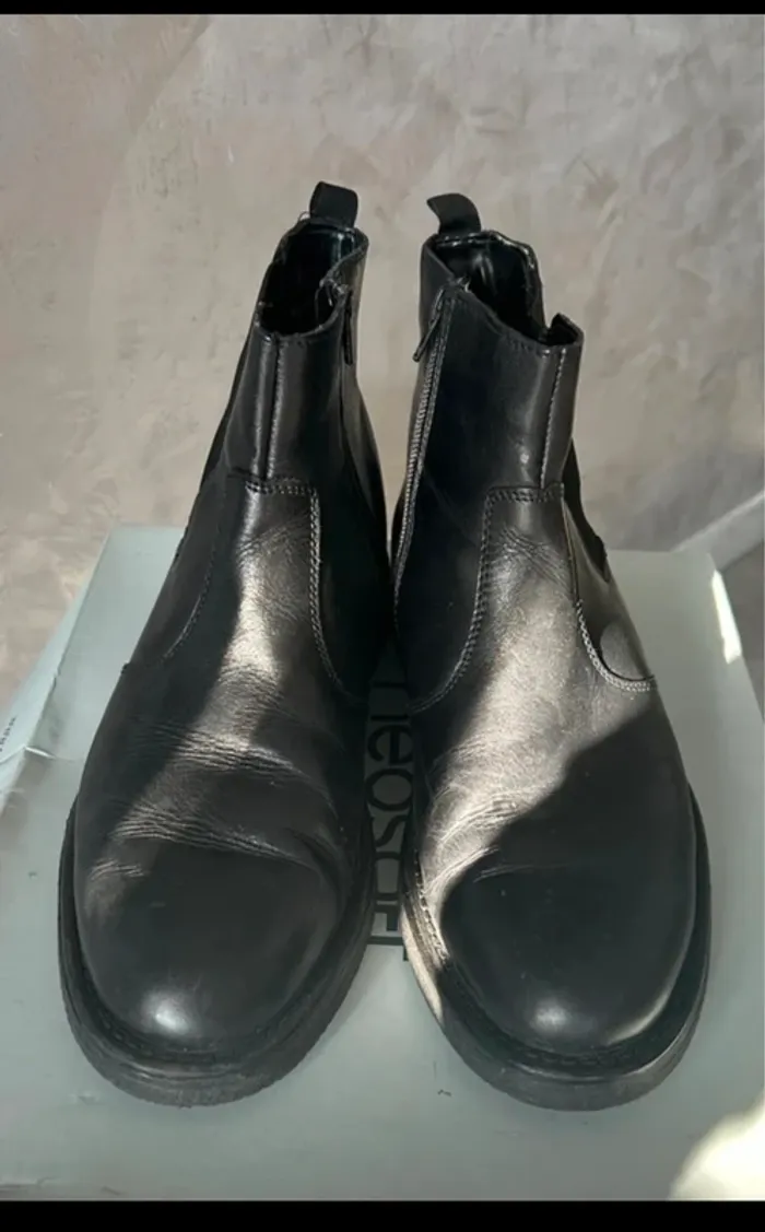 Bottines Homme en cuir - photo numéro 2