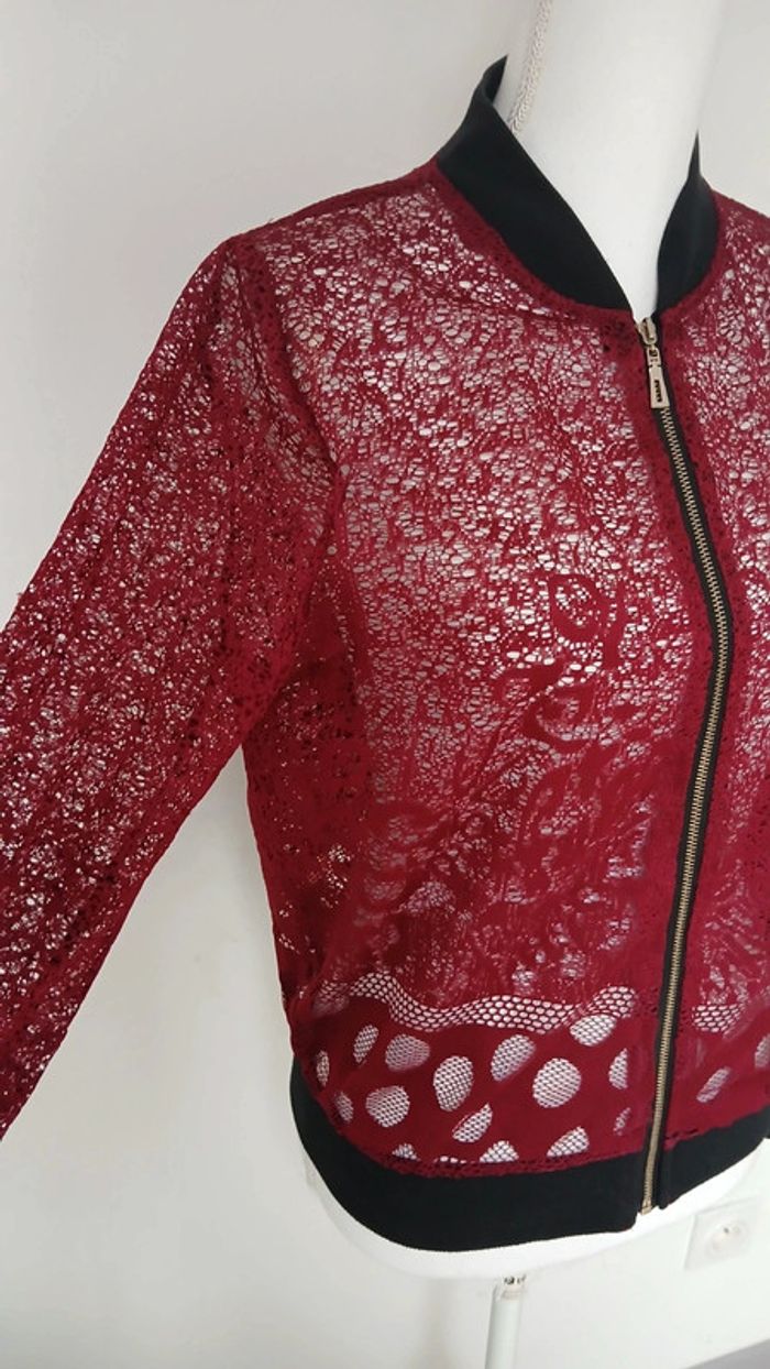 Gilet dentelle zippé - photo numéro 2