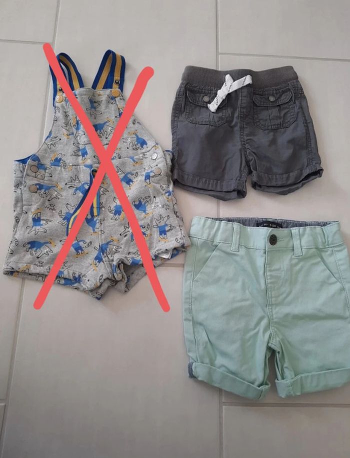 Lot de 2 short 12 mois
