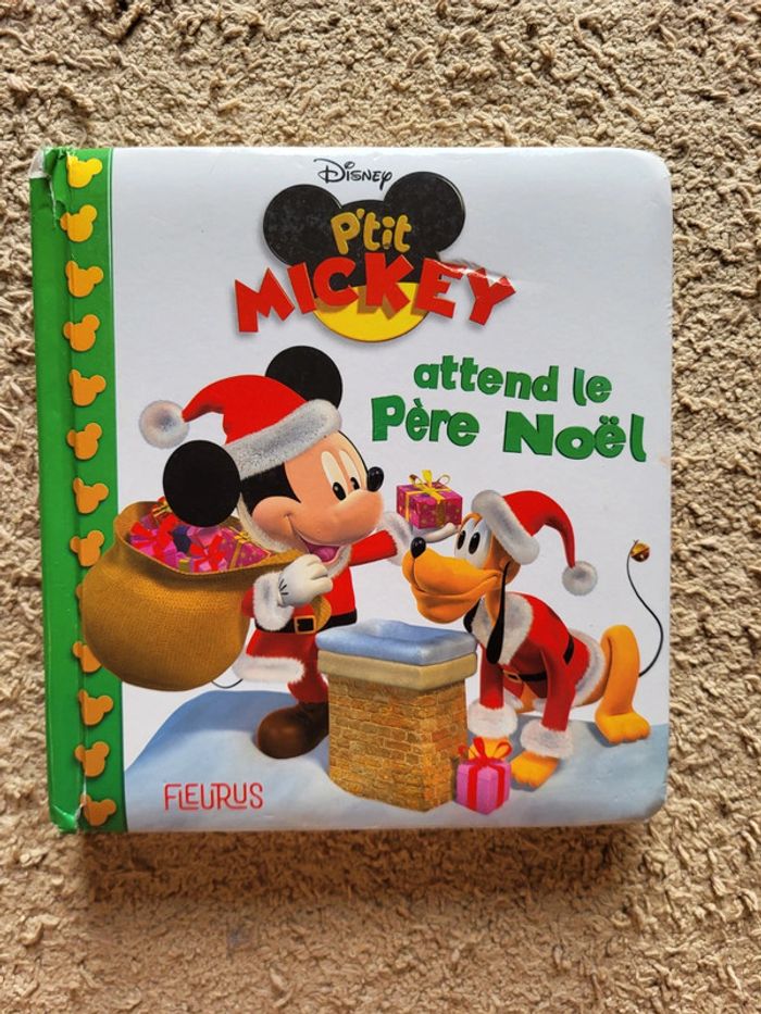 Livre enfant "P'tit Mickey attend le Père Noël" - Fleurus