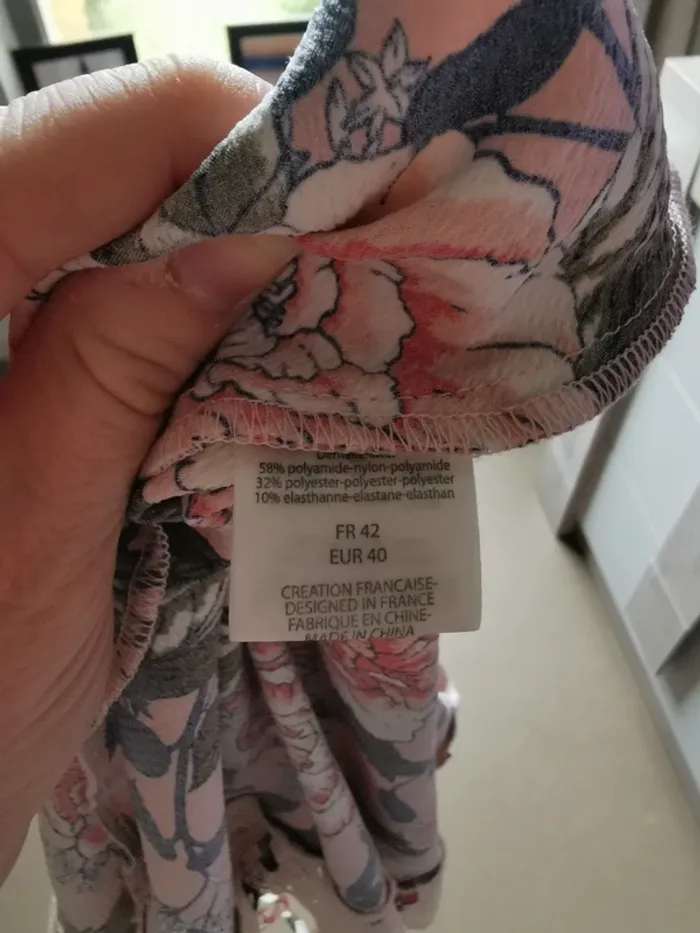 Haut pyjama rouge gorge - photo numéro 5