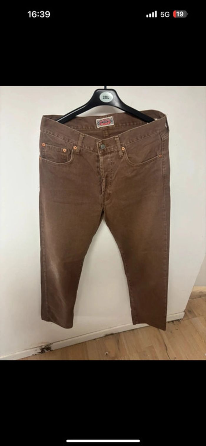 Jean Chevignon Vintage Marron - Taille 29 - Coupe Droite - photo numéro 6