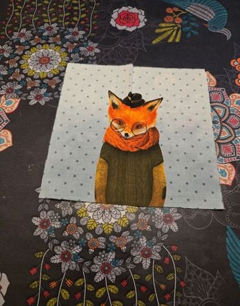 Panneau couture loup