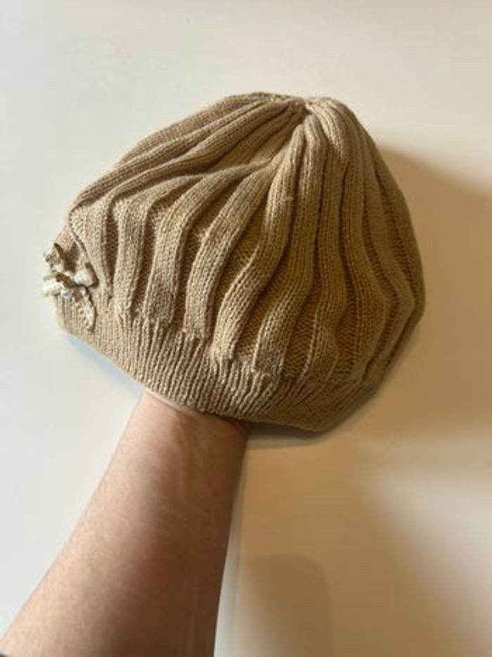 Béret / Bonnet NEUF pour femme couleur beige foncé - photo numéro 4