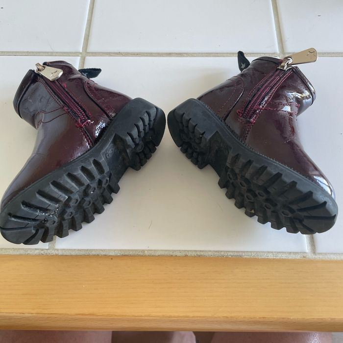 Bottines vernis bordeaux - photo numéro 3