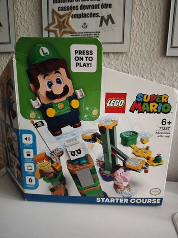 Lego Luigi starter course super mario