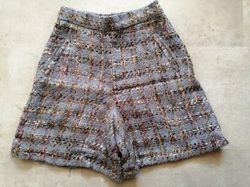 Bermuda en lainage doublé gris Taille 38 Fait par une couturière