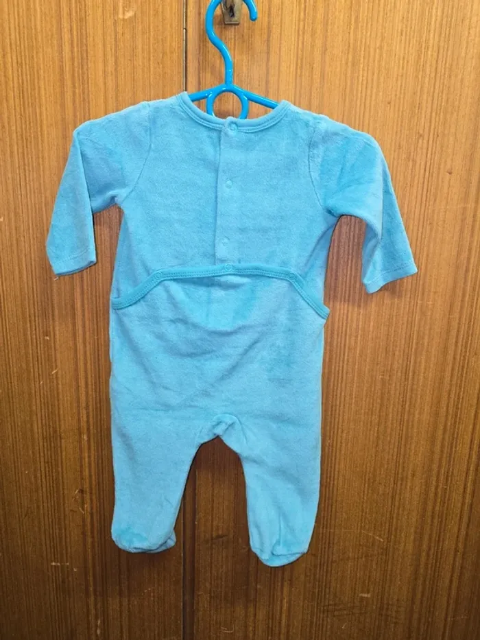 Pyjama bébé bleu – motif voiture "The Smile Road" - photo numéro 2