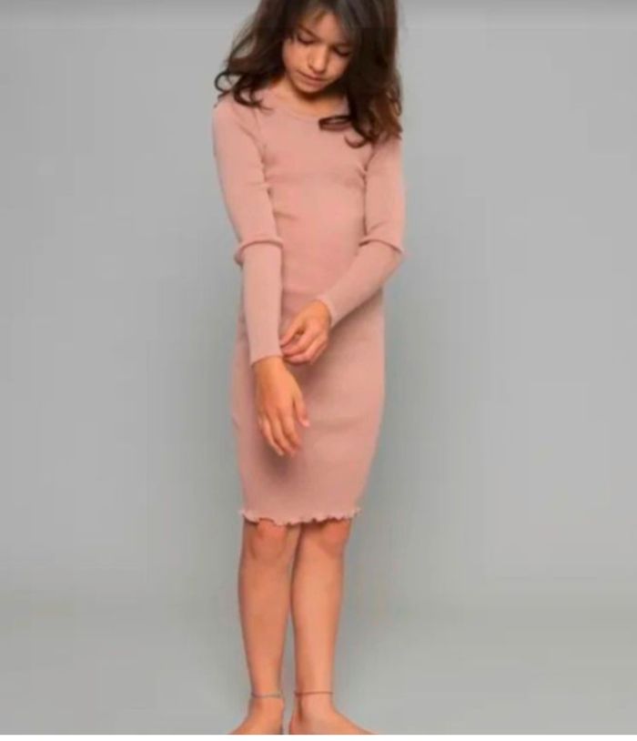 Robe Alda mérinos minimalisme terracotta 4/5 ans - photo numéro 2
