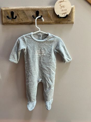 Pyjama gris 6 mois vertbaudet