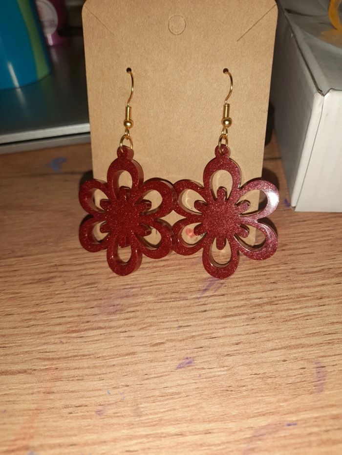 Boucles d'oreilles fleurs