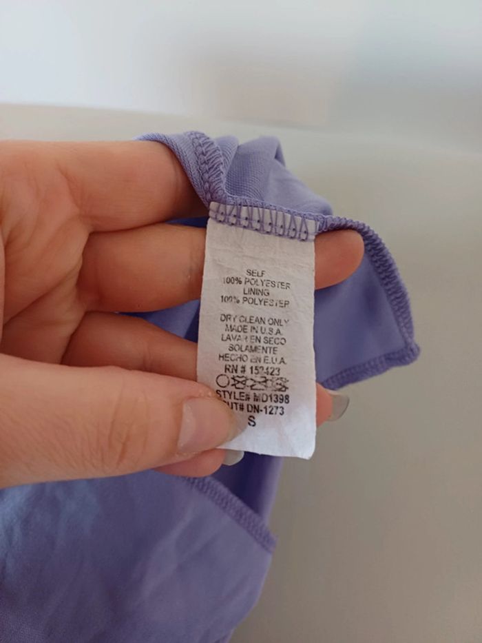 Robe courte satinée couleur Lilas Fashion Nova taille S 36 . - photo numéro 12