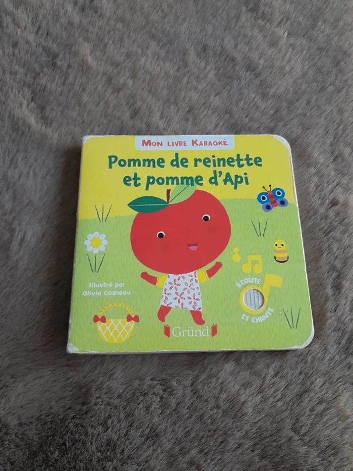 Livre - Mon livre Karaoké " Pomme de Reinette et Pomme d'api " - Très bon état- Édition Gründ
