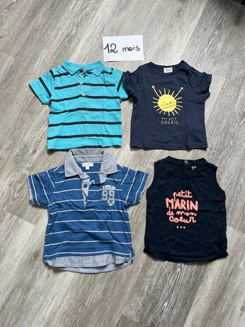 Lot 4 hauts 12 mois