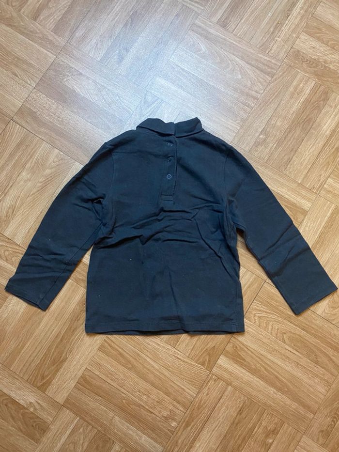 Sous pull noir taille 18 mois Kiabi - photo numéro 3
