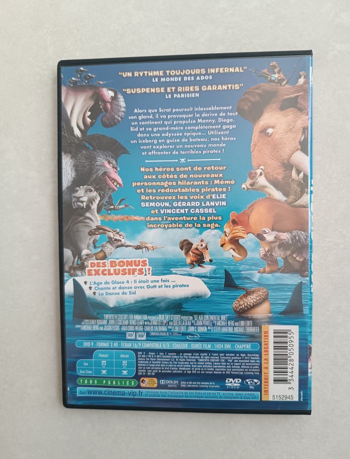 DVD L'âge de glace 4 - photo numéro 3