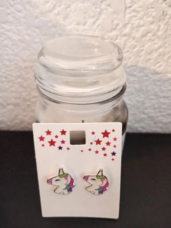 Boucles d'oreilles licorne