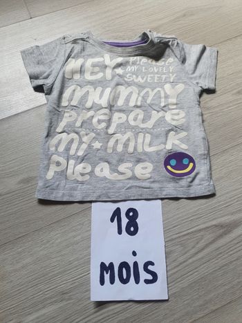 Maillot t-shirt 18mois garçon