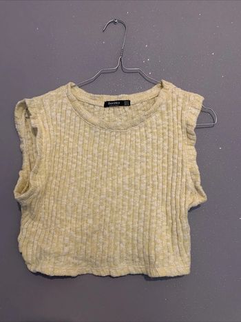 Haut Crop Top Jaune Bershka TM