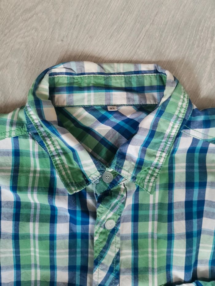 Chemise manches courtes homme carreaux - photo numéro 2