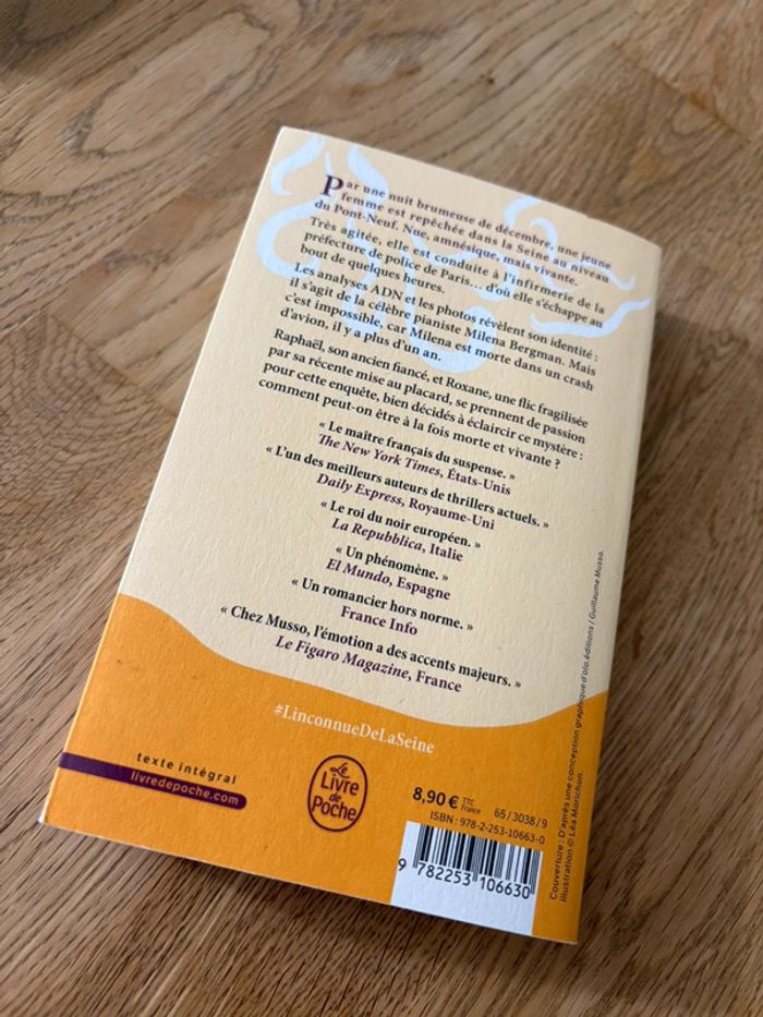 Livre l’inconnu de la Seine - photo numéro 2