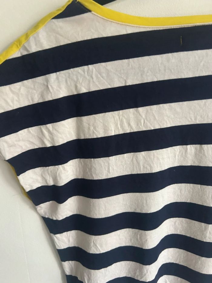 Joli t-shirt jaune et rayures • style Petit Bateau • Taille M - photo numéro 10