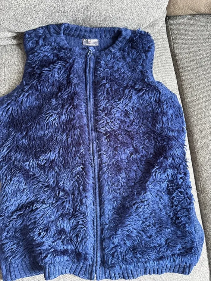Gilet bleue à gip 12 ans - photo numéro 4