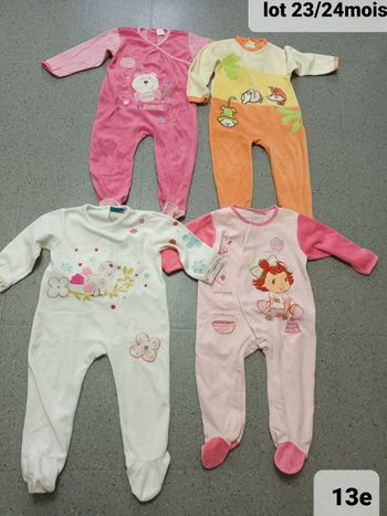 Lot grenouillères/pyjamas