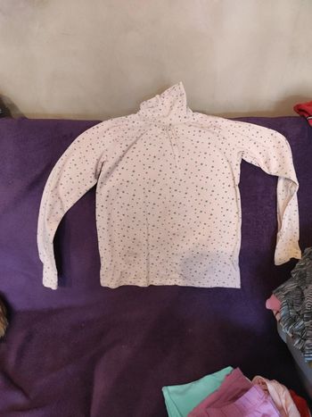 Col roulé étoiles fille 10 ans