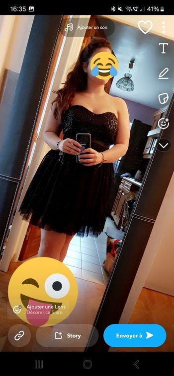 Robe bustier noire jennyfer