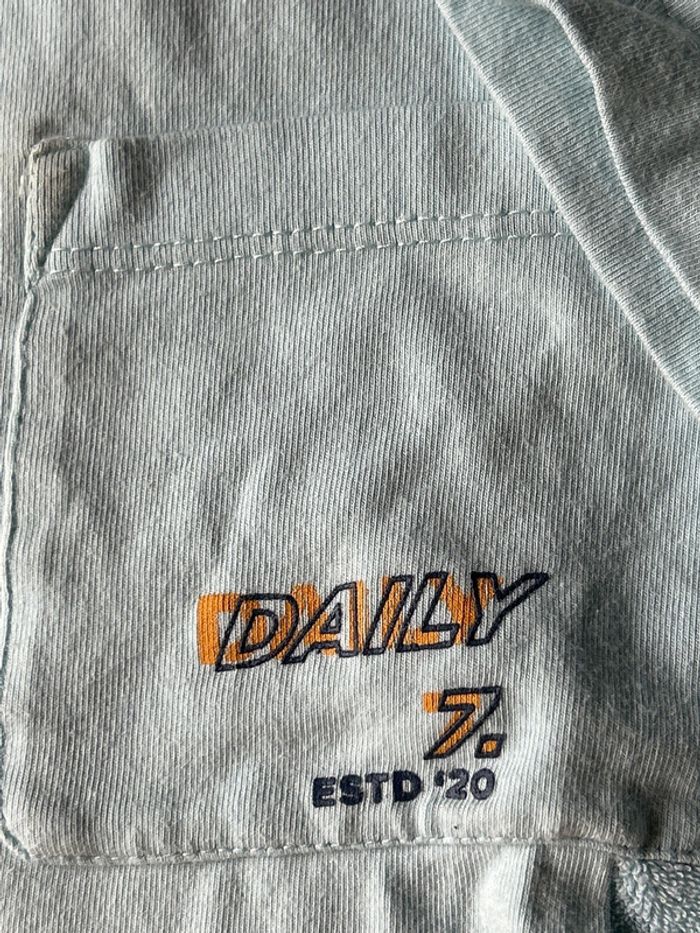 T-shirt bleu ciel 8 ans garçon Daily 7 - photo numéro 4