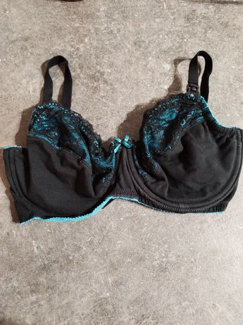 Soutien gorge allaitement noir et bleu