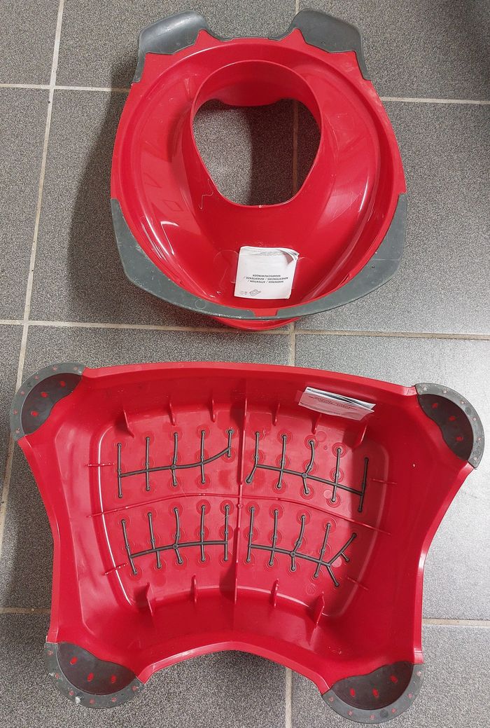 Réducteur de siège + Marche Pied pour WC Disney Cars rouge - photo numéro 2