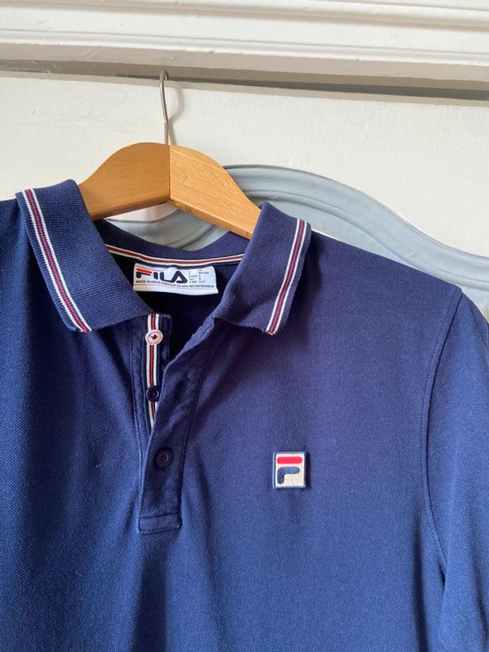 Polo Fila bleu marine taille S - photo numéro 4