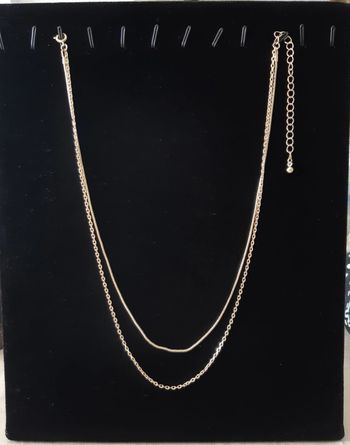 Collier doublé doré