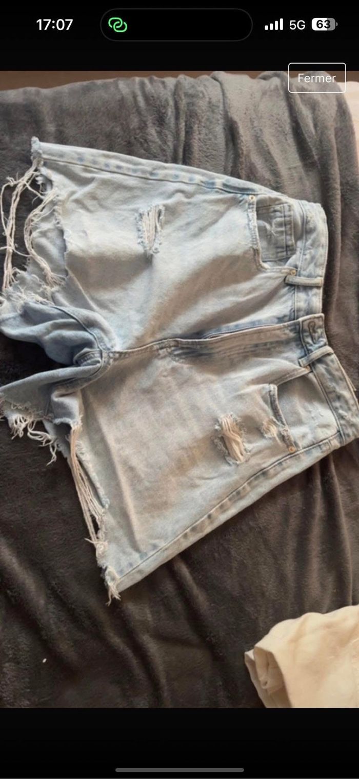 Short jean femme