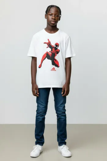  T-shirt  Adidas SpiderMan Blanc Taille 15 ans, neuf et authentique
