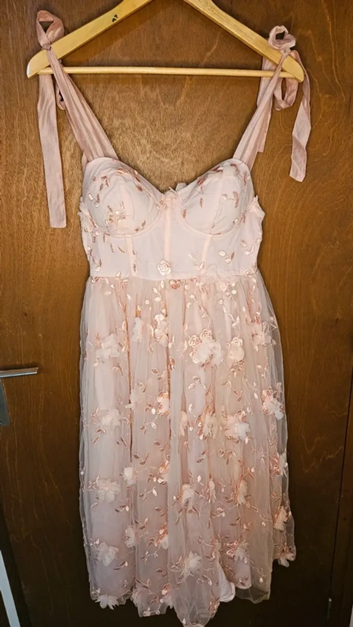 Sublime robe corset rose shein .T 36.