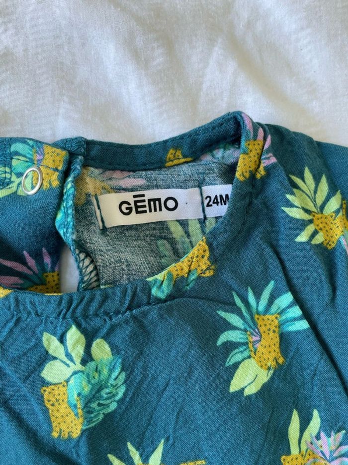 Tee shirt blouse ananas 24 mois gémo - photo numéro 2