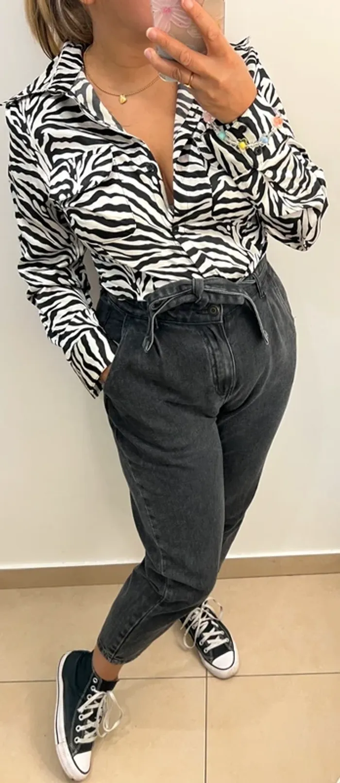 Chemise Zebré Satinée Zoteno - photo numéro 2