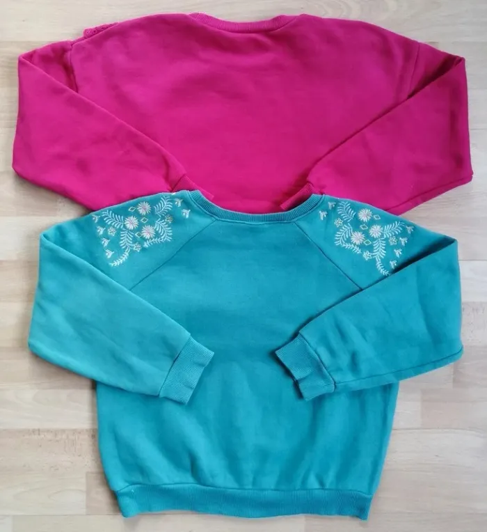 Lot de 2 pulls sweats fille 10 ans - photo numéro 2