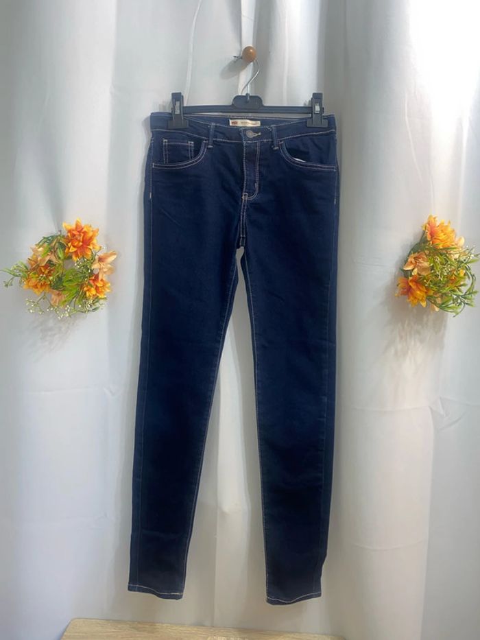 Jean Levi’s 710 Super Skinny elastane bleu foncé taille 16 ans neuf - n14m