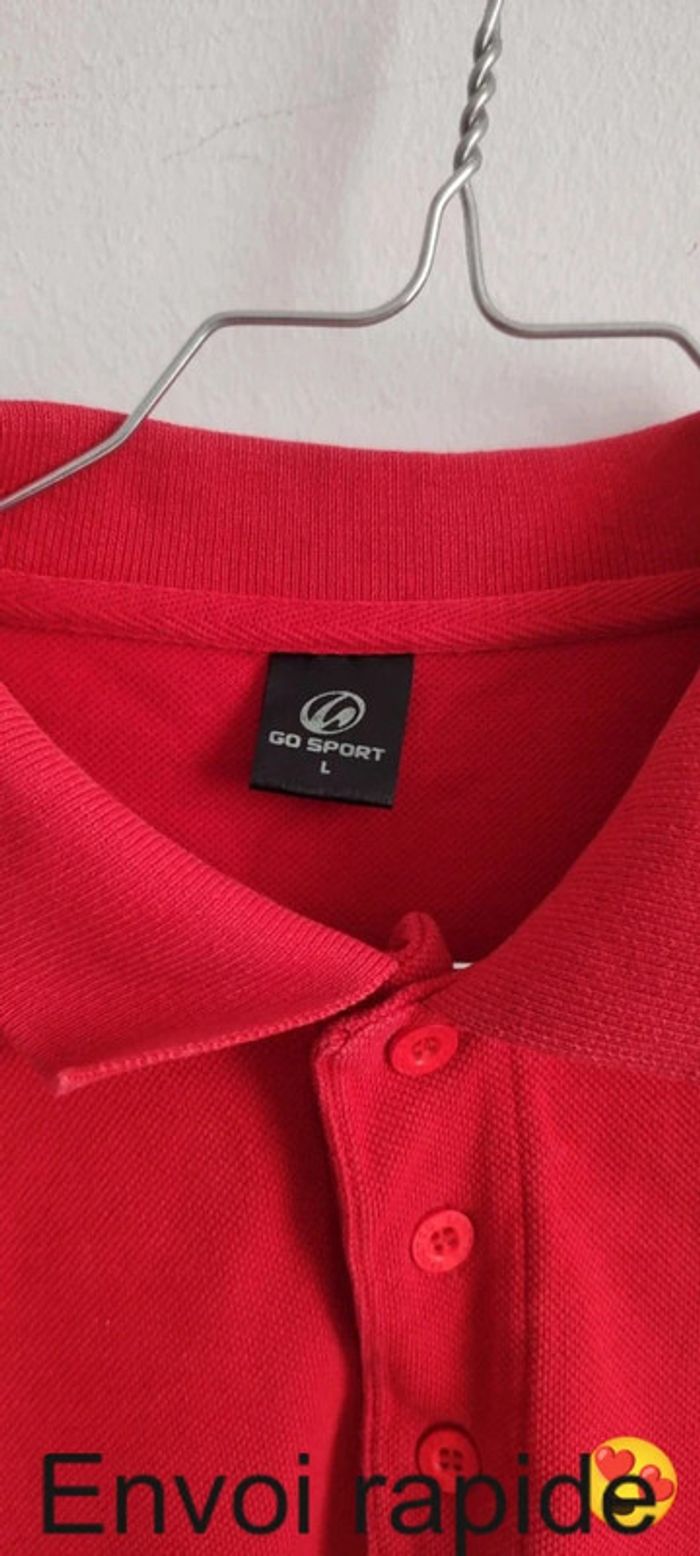 Polo rouge L go sport - photo numéro 2