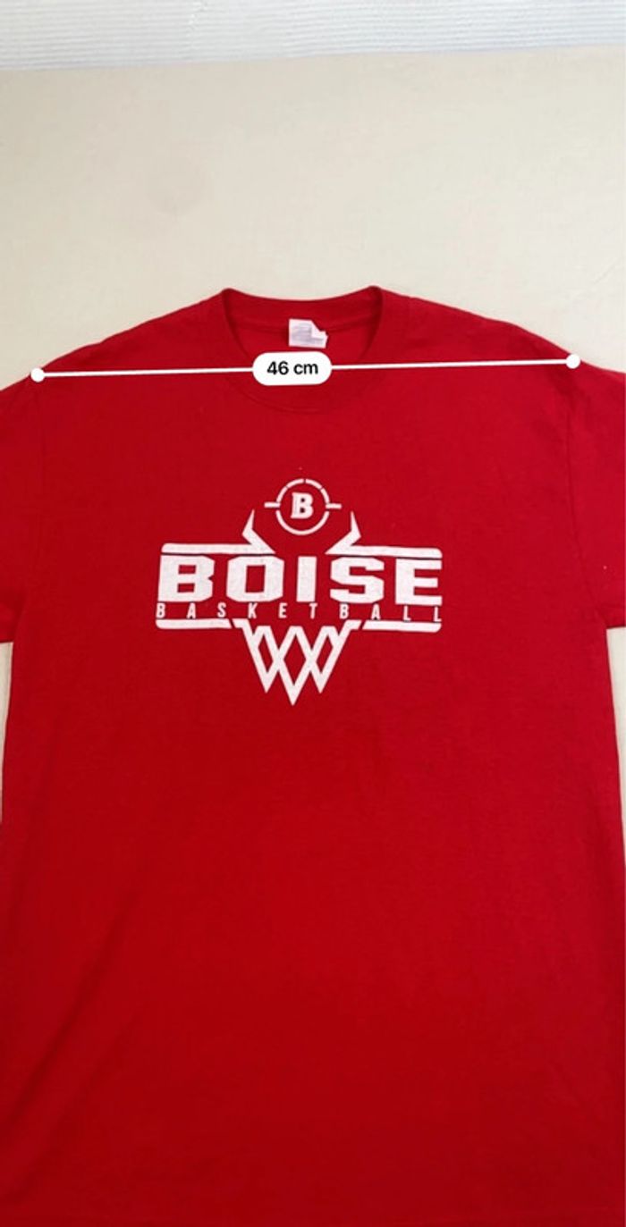 T-shirt Boise Basketball Rouge – Sport USA – Homme M - photo numéro 8